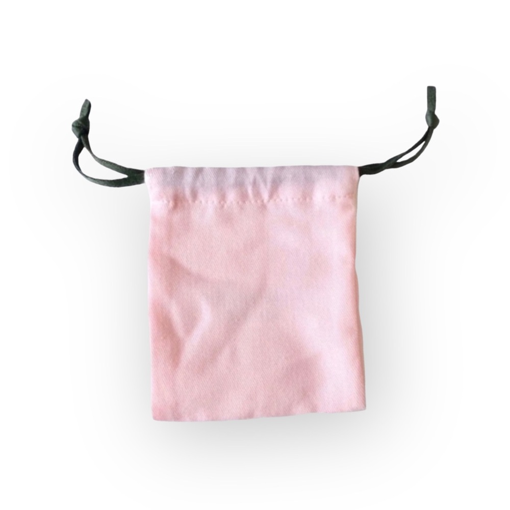 new kate spade  KSNY Small Jewelry Dustbag  Pink + Green  Earrings Necklace - Picture 3 of 14